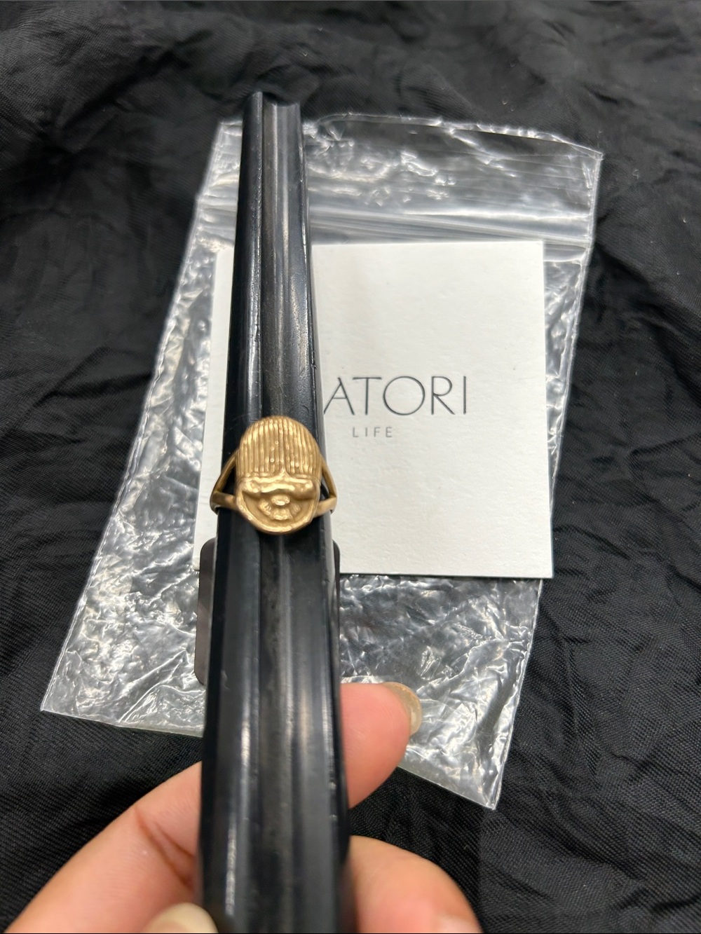 Catori Life Scarab Ring | Bronze Size 6.5 - Picture 5 of 7